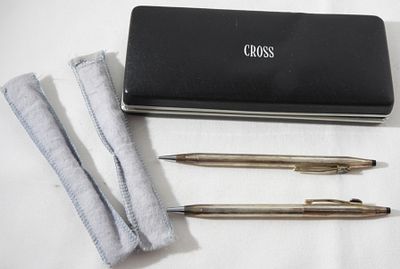 Cross Sterling Silver Ball Point Pen & Pencil Set. 12 DWT