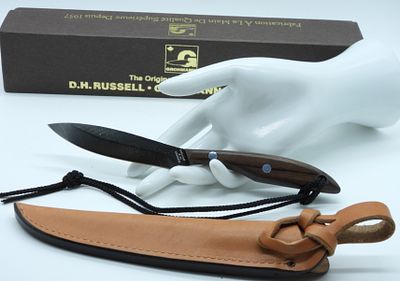 New D.H.Russell Grohmann Belt Knife. Beautiful full tang and comfortable grip. This knife is 