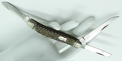 Schrade Walden #325 Three-Blade Knife. Used. Sharp