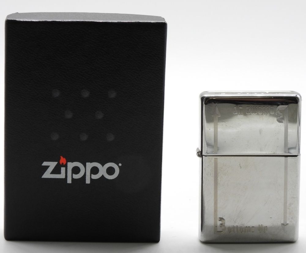 2012 Bottomz Up Logo Zippo, Sealed. Comes in a Zippo box, sealed