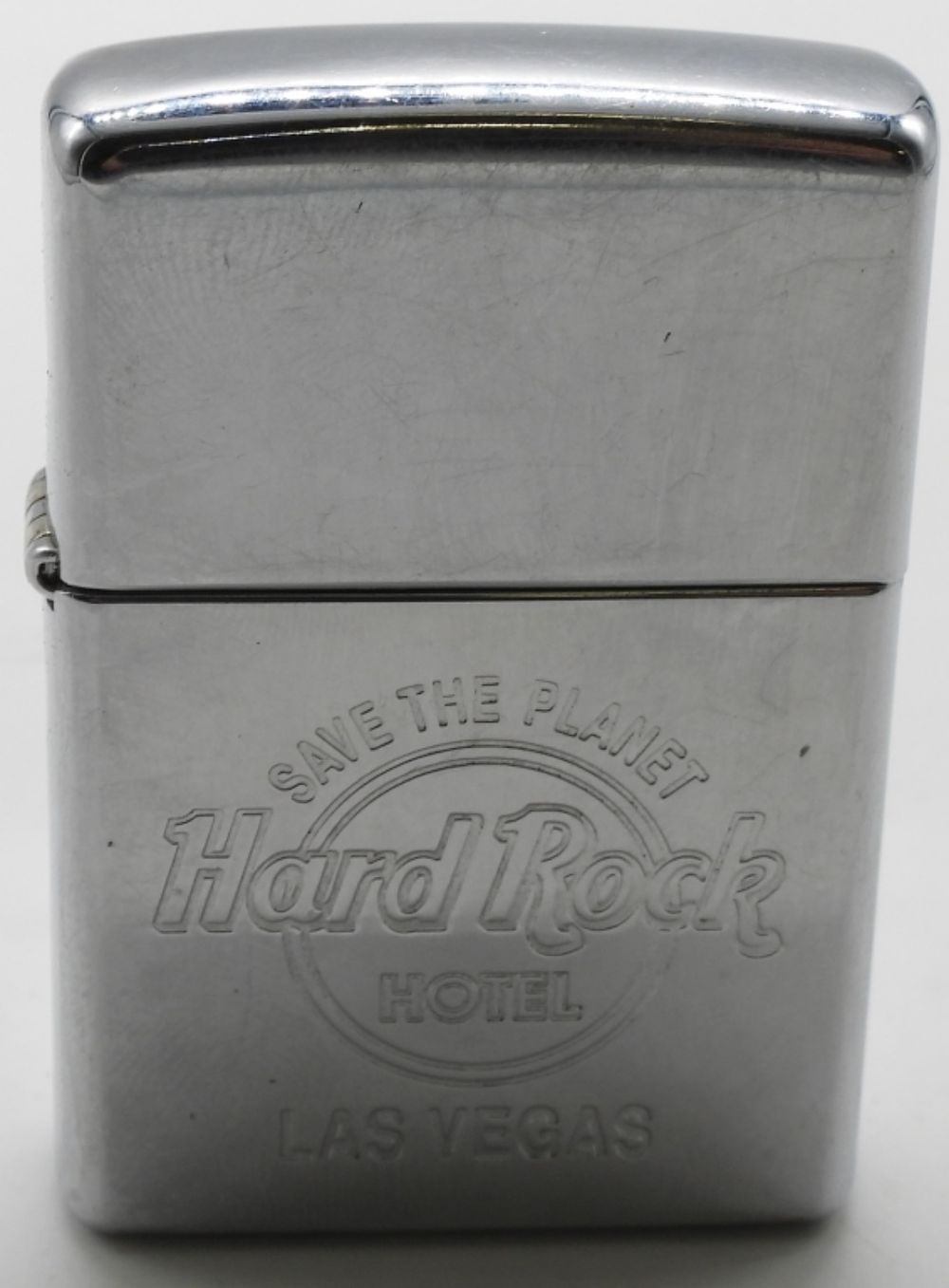 1999 Hard Rock Hotel Las Vegas Zippo Fired. Does not come with a box. Fired. Etched with the 