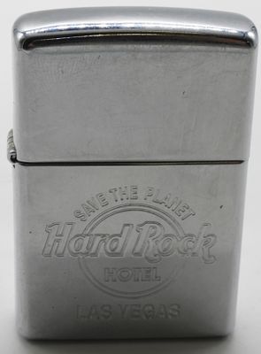 1999 Hard Rock Hotel Las Vegas Zippo Fired. Does not come with a box. Fired. Etched with the 