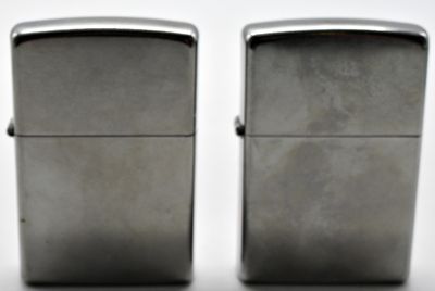 (2) Regular Street Chrome Zippos Unfired 2015. One is unsealed, and one is unfired. They do not 