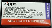 Zippo ARC Lighter Insert Double Beam. Comes in its original box. USB rechargeable, 200 mah Image - 4