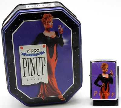 Zippo Salutes Pinup Girls- Joan Unfired. Comes in its original tin case (case has normal wear 
