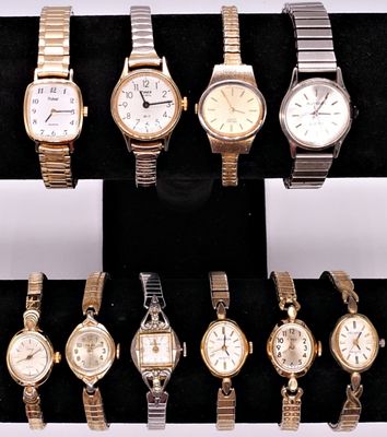 Vintage Wristwatch Collection, 10 Watches. A collection of ten quartz and mechanical 