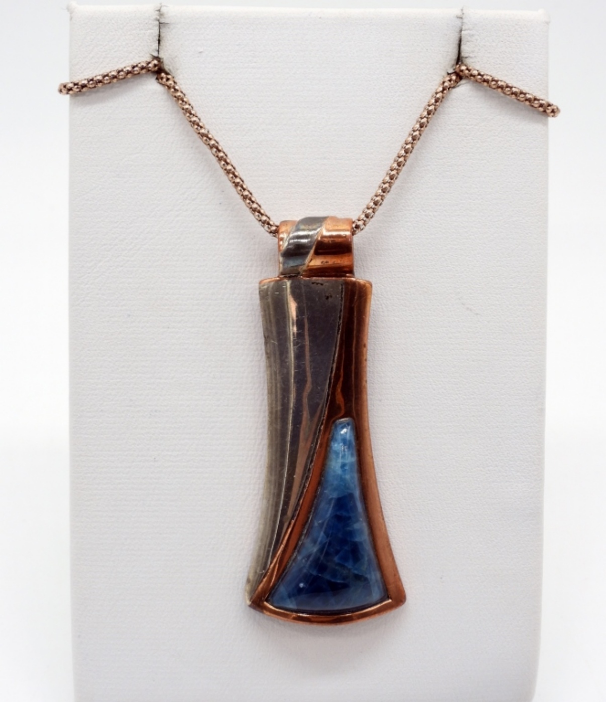 DTR Sterling & Copper Pendant, 925 Chain