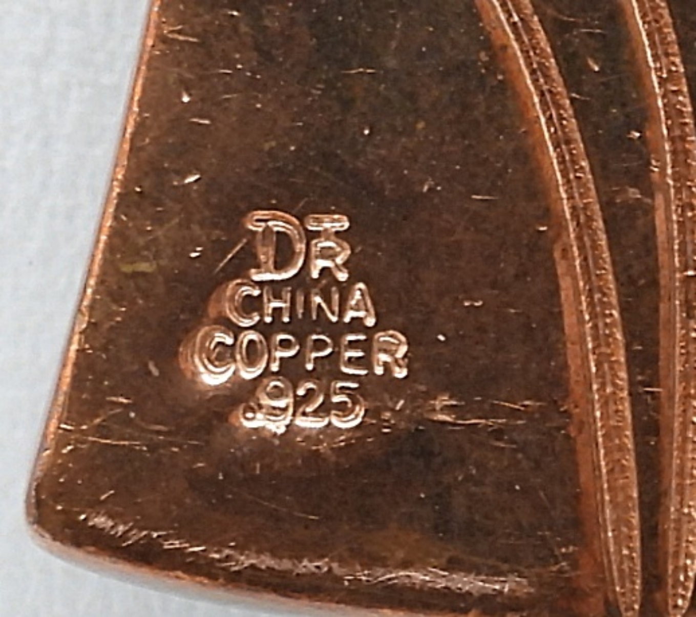 DTR Sterling & Copper Pendant, 925 Chain