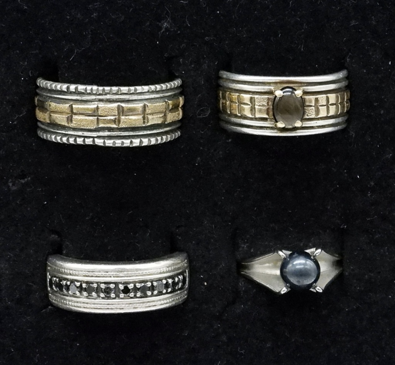 Alvin Monte Navajo 925 & 14k Matching Rings