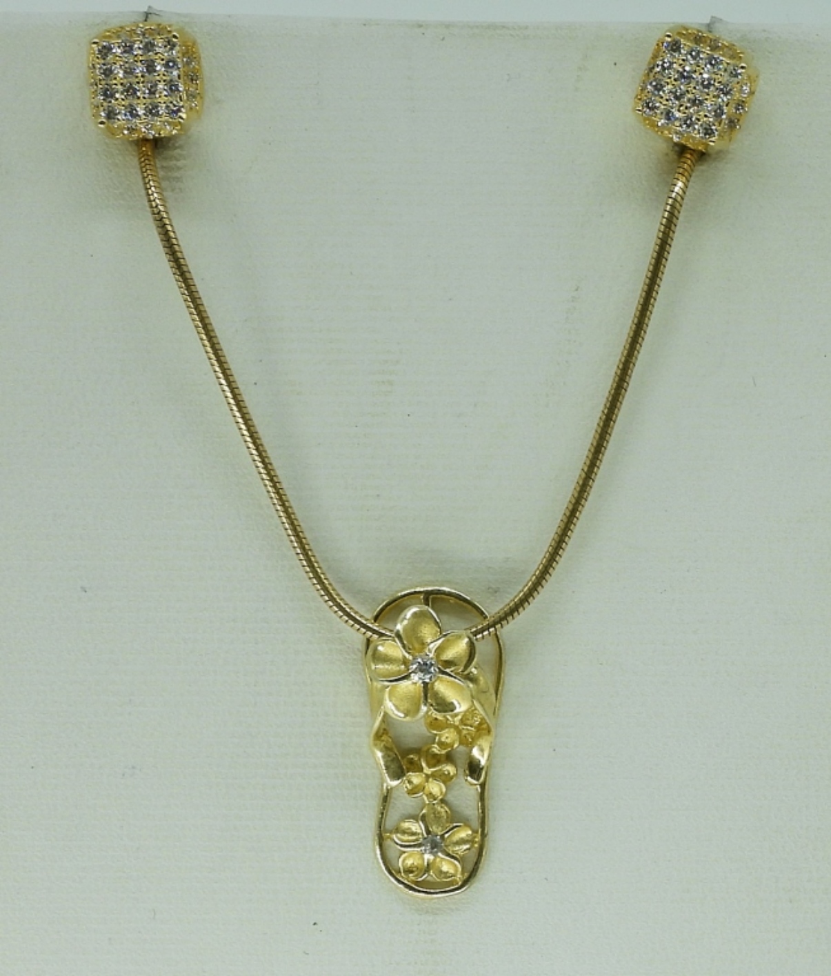 Gold Tone Sterling Rings, Necklaces & Earring