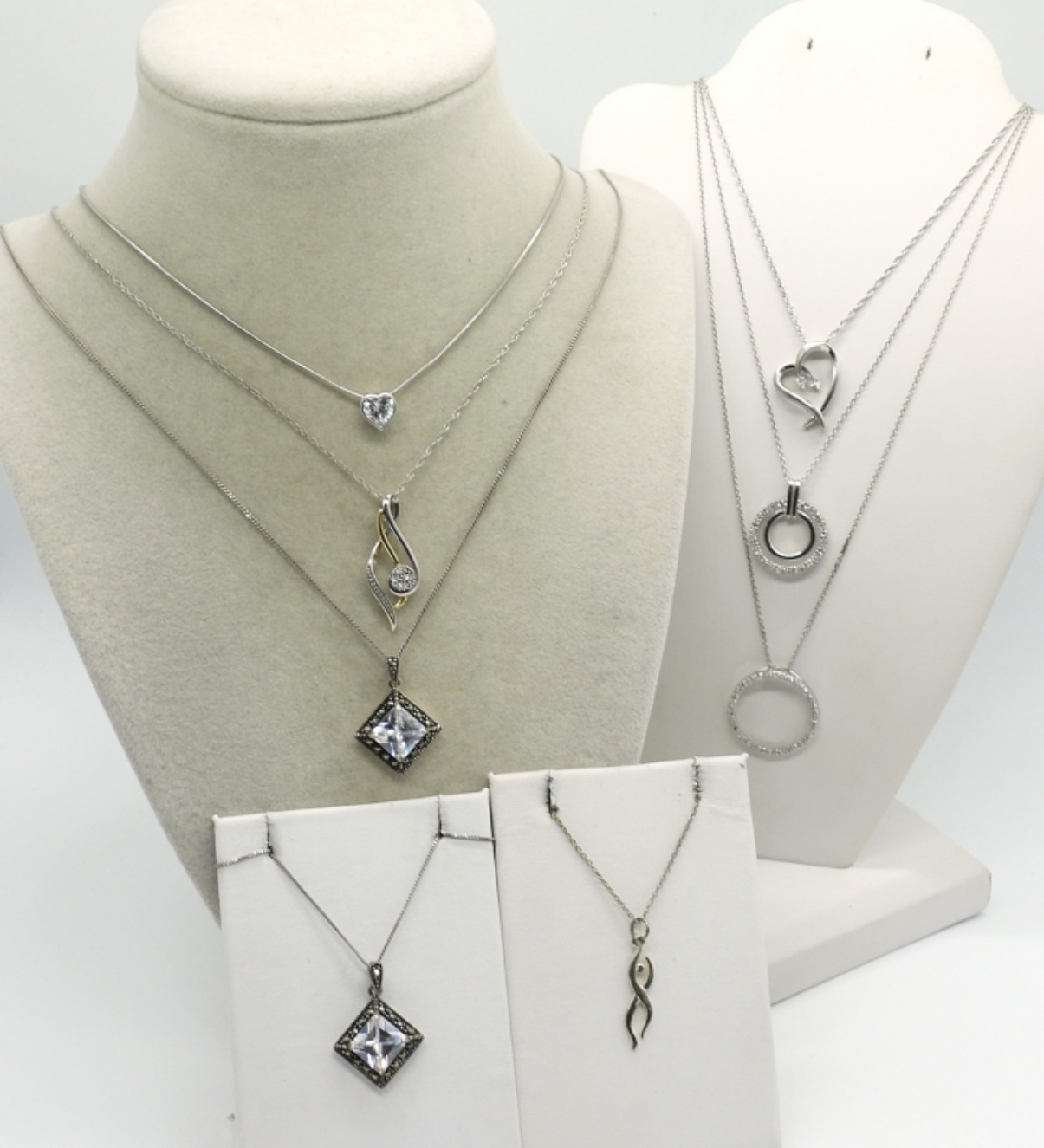 8 Sterling Fashion Necklaces