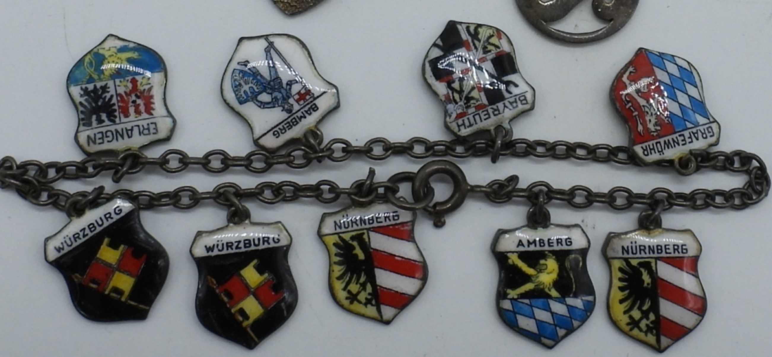2 Vintage Sterling Charm Bracelets
