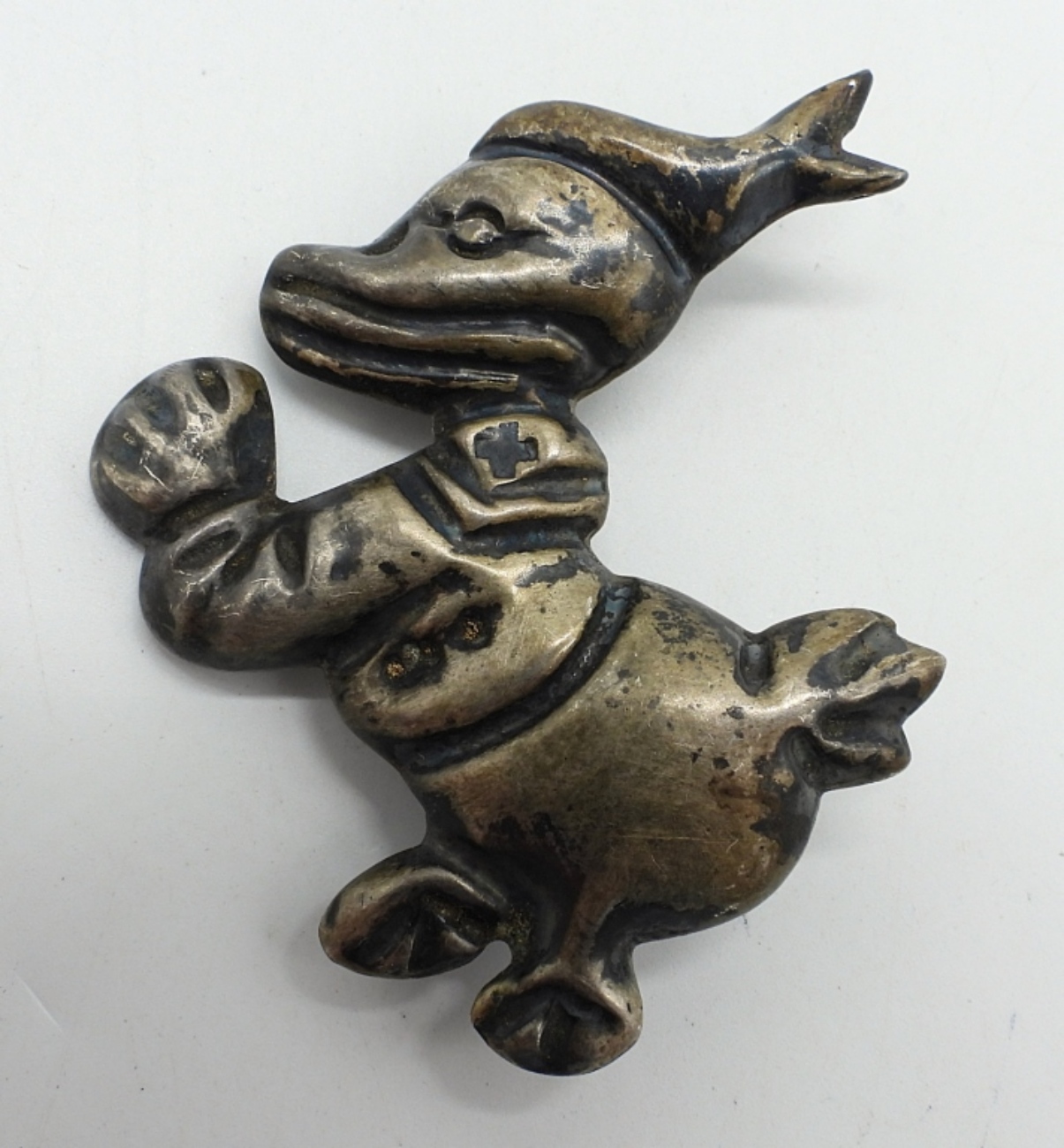 Vintage Mexico Sterling Duck Brooch