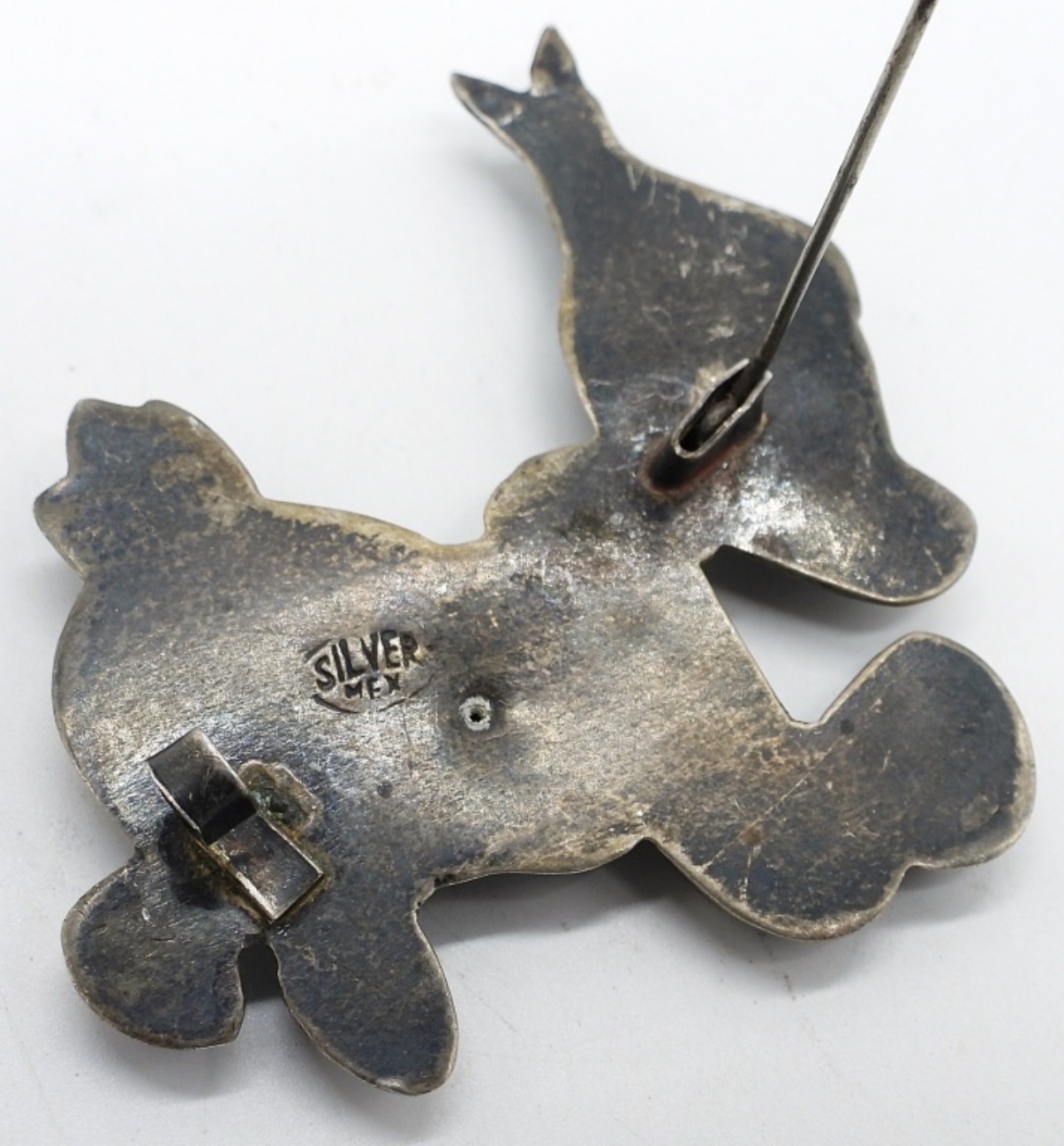 Vintage Mexico Sterling Duck Brooch