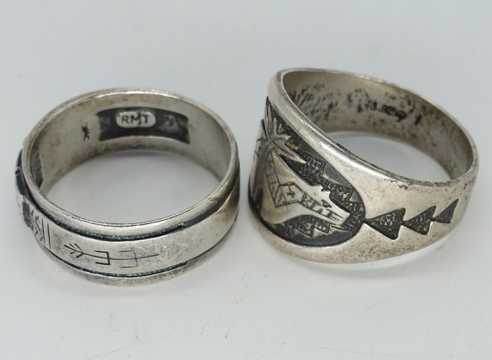 Two Carolyn Pollack 925 Fashion Rings