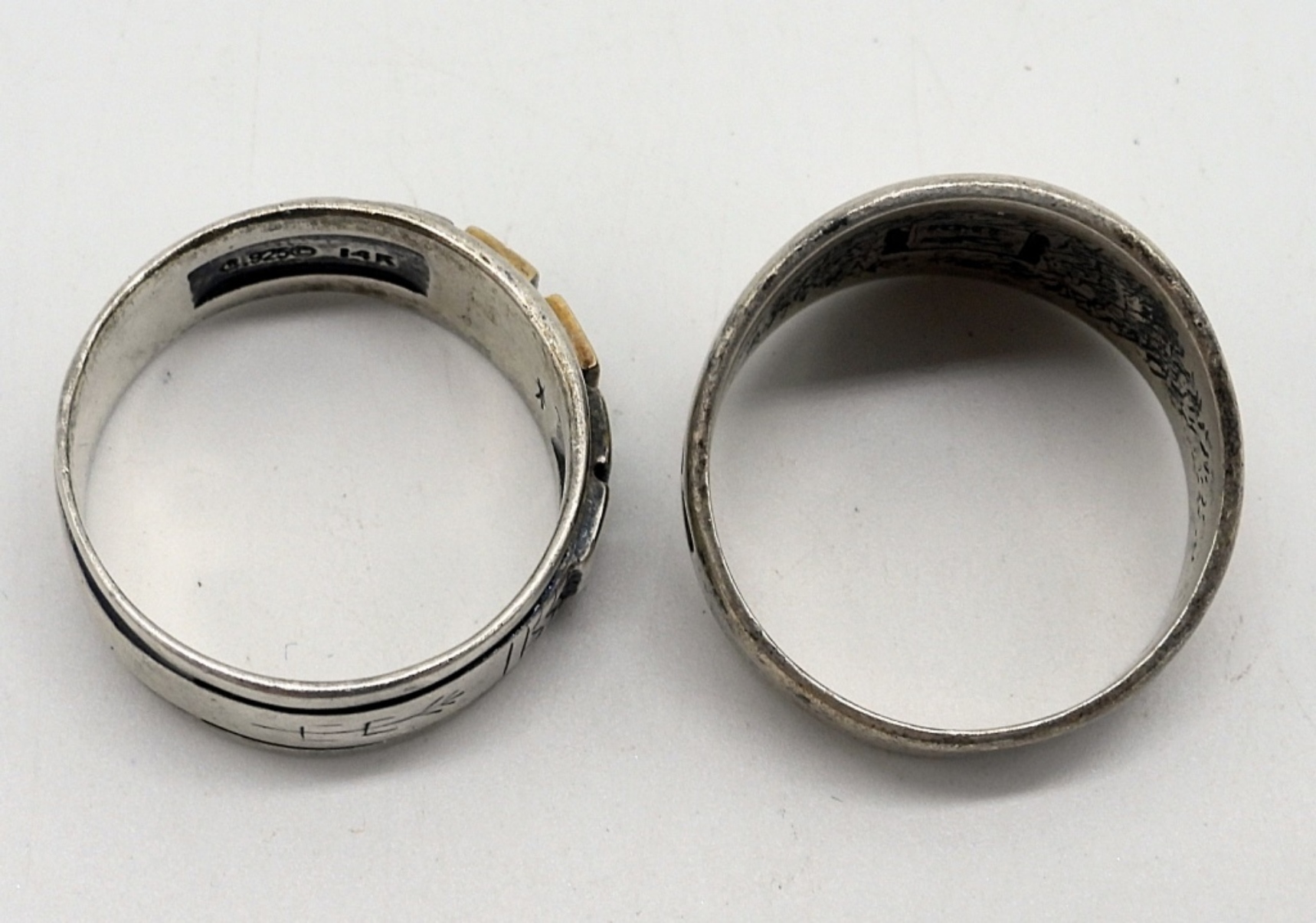 Two Carolyn Pollack 925 Fashion Rings