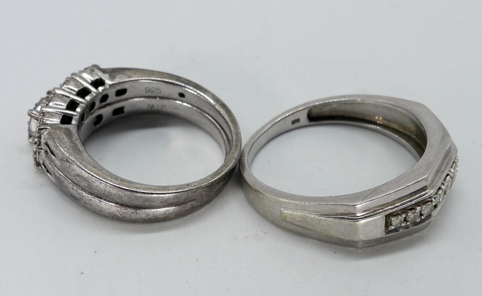 Diamond Wedding Ring Set & Necklace