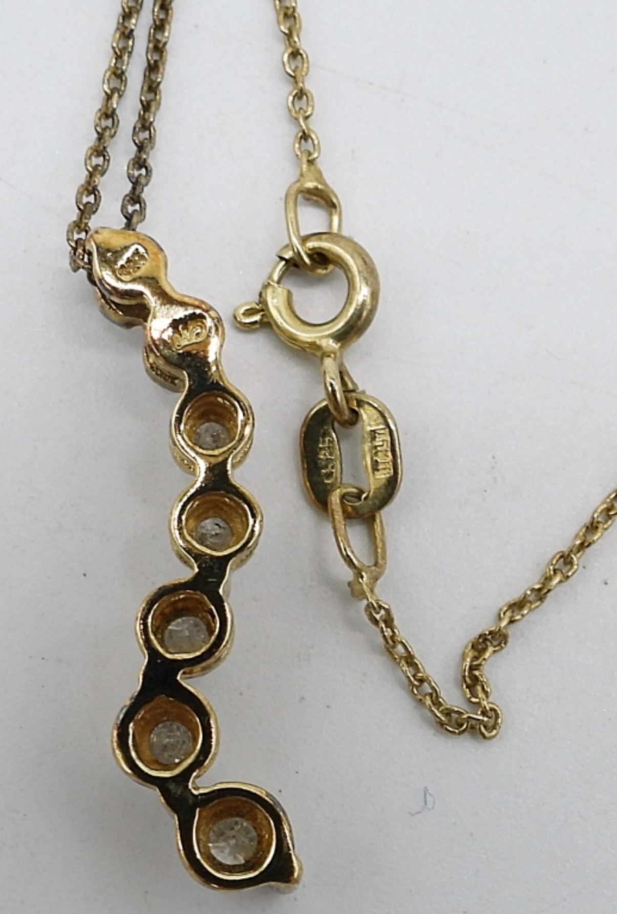 Diamond Wedding Ring Set & Necklace