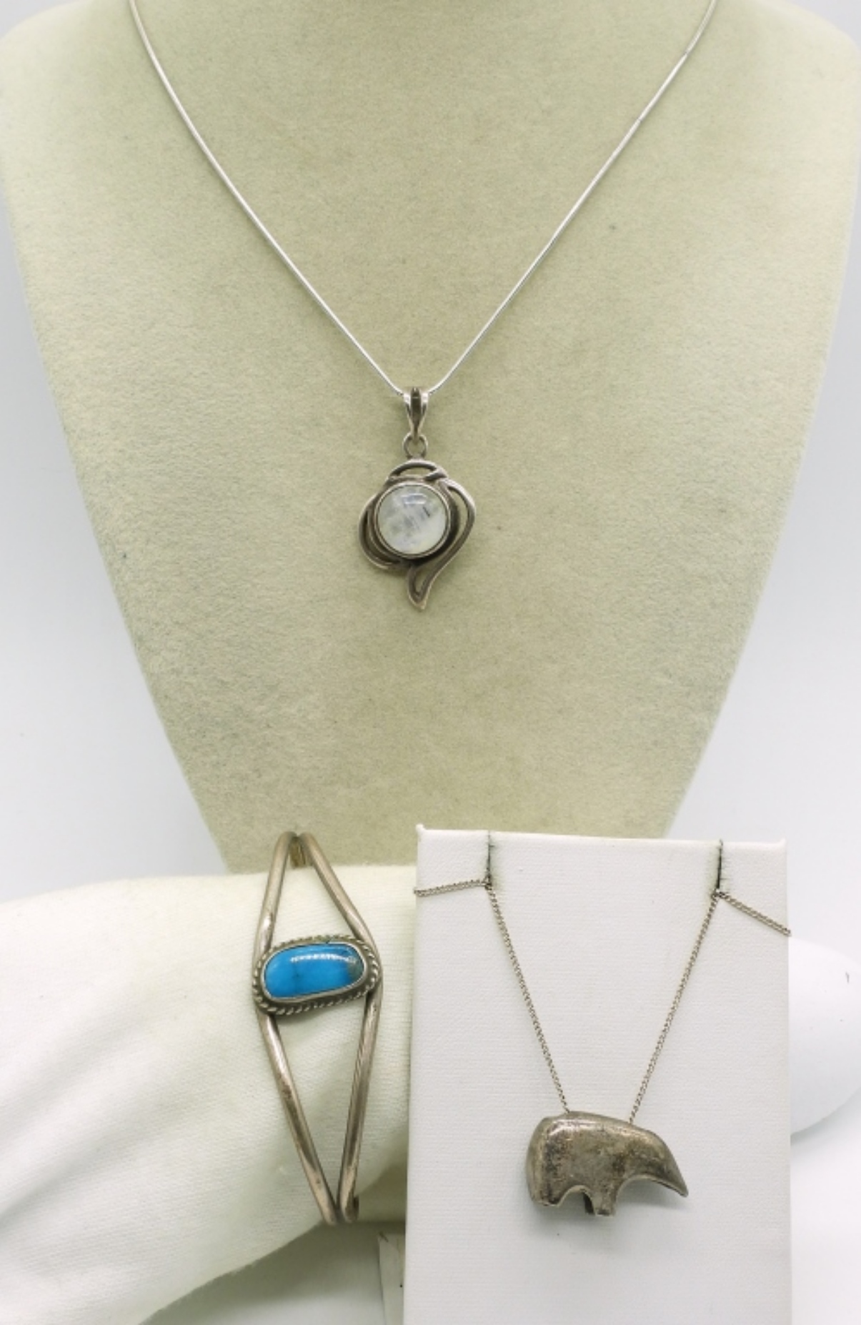 Moonstone & Turquoise Necklaces / Bracelet