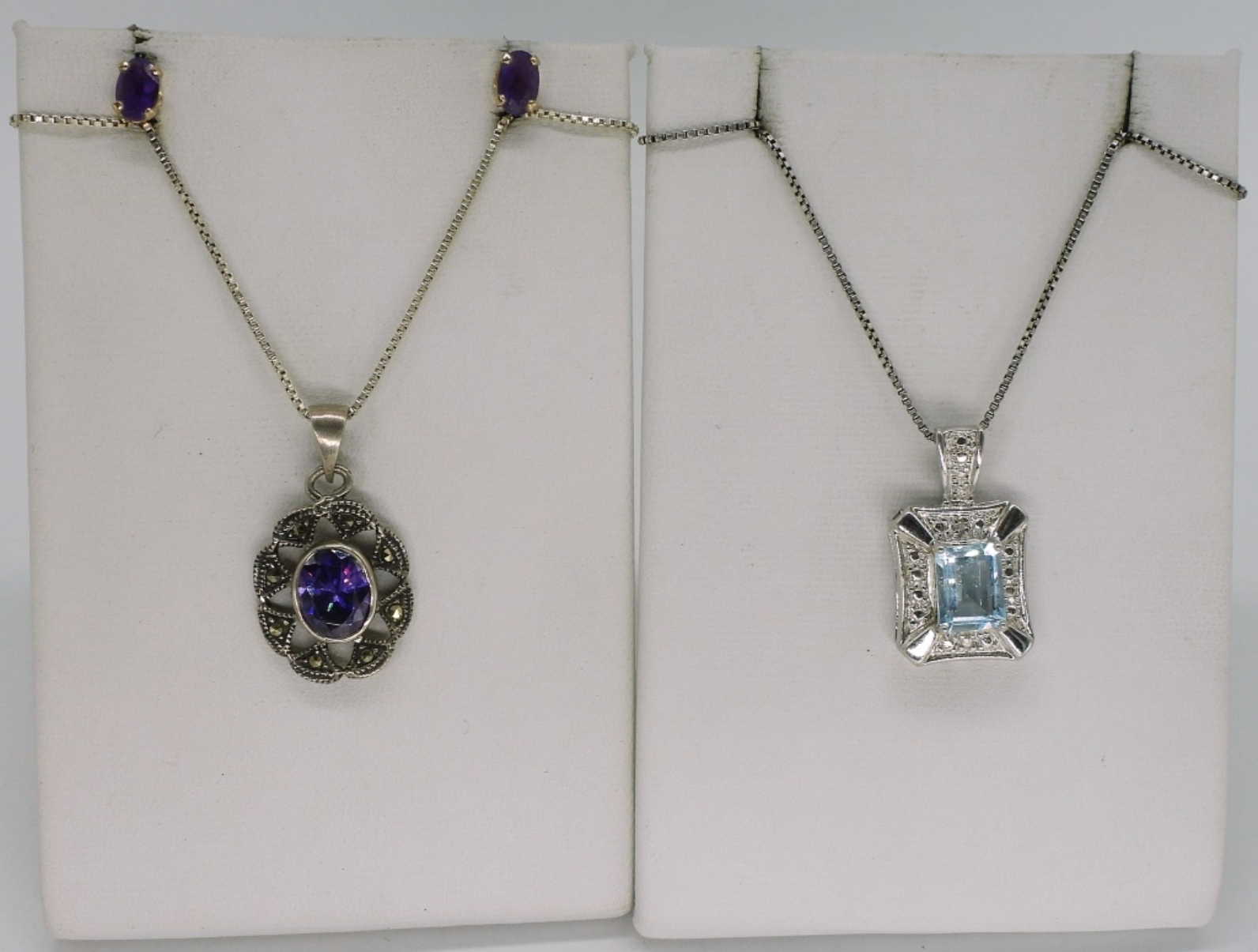 Amethyst, Blue Topaz & Citrine 925 Pieces