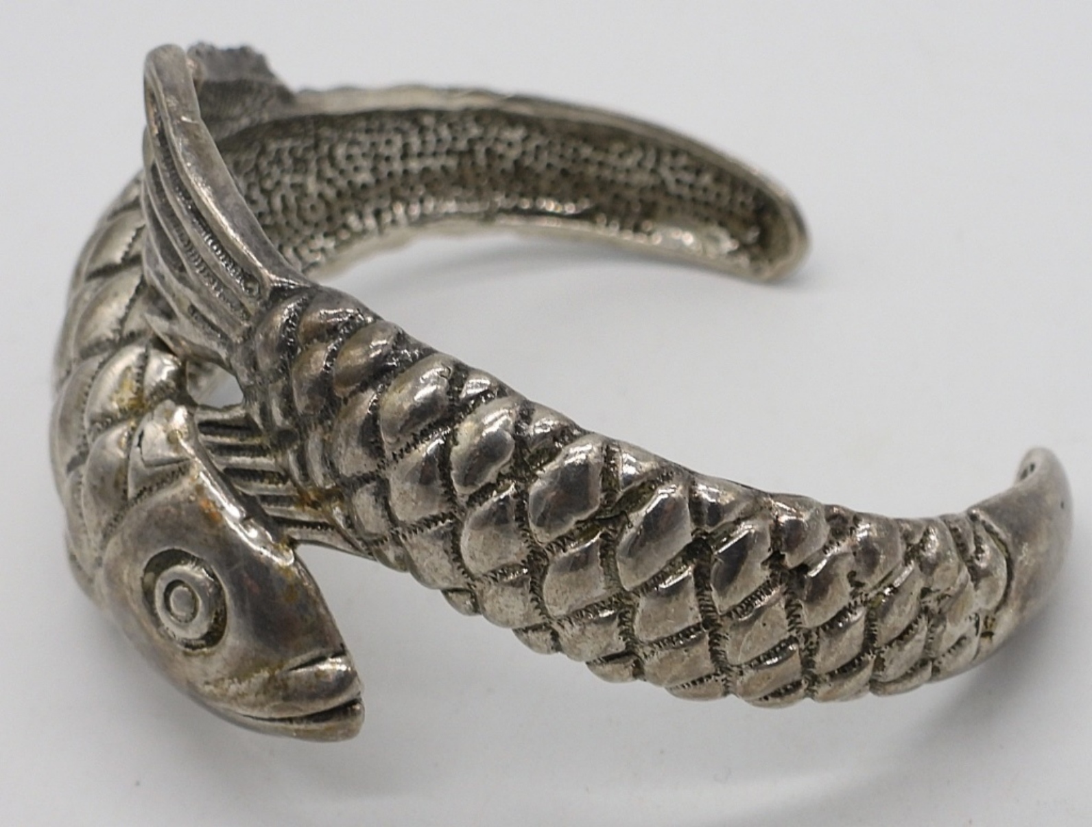Taxco Mexico Sterling Fish Cuff Bracelet