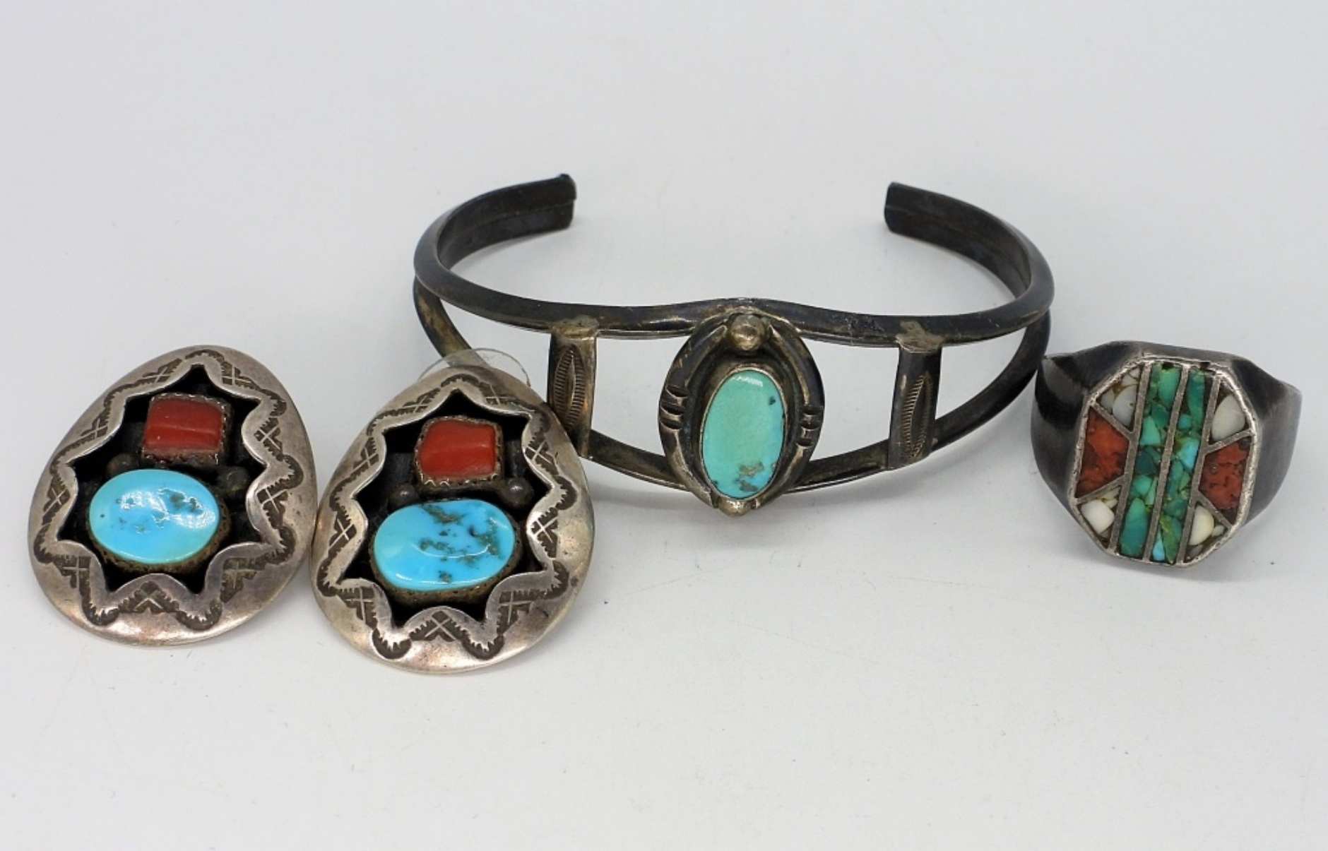 Southwest Sterling Turquoise Ring, Cuff & More