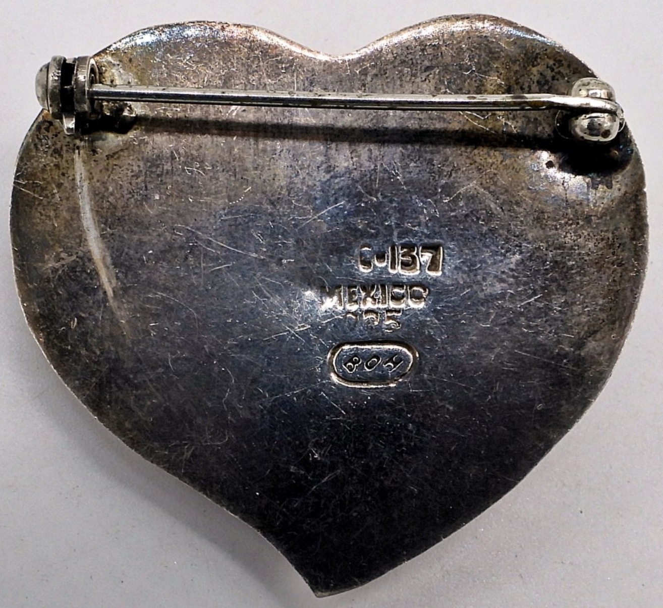 Taxco 925 Heart Brooch & Butterfly Brooch