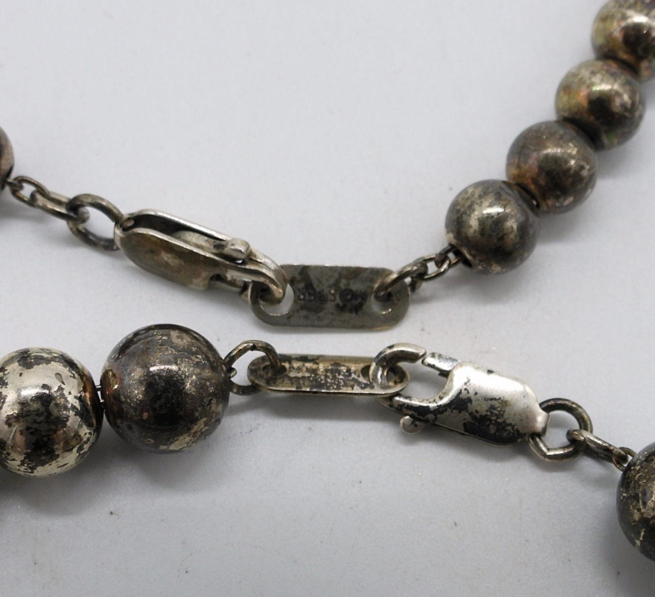 Vintage Sterling Beaded Ball Necklace & More