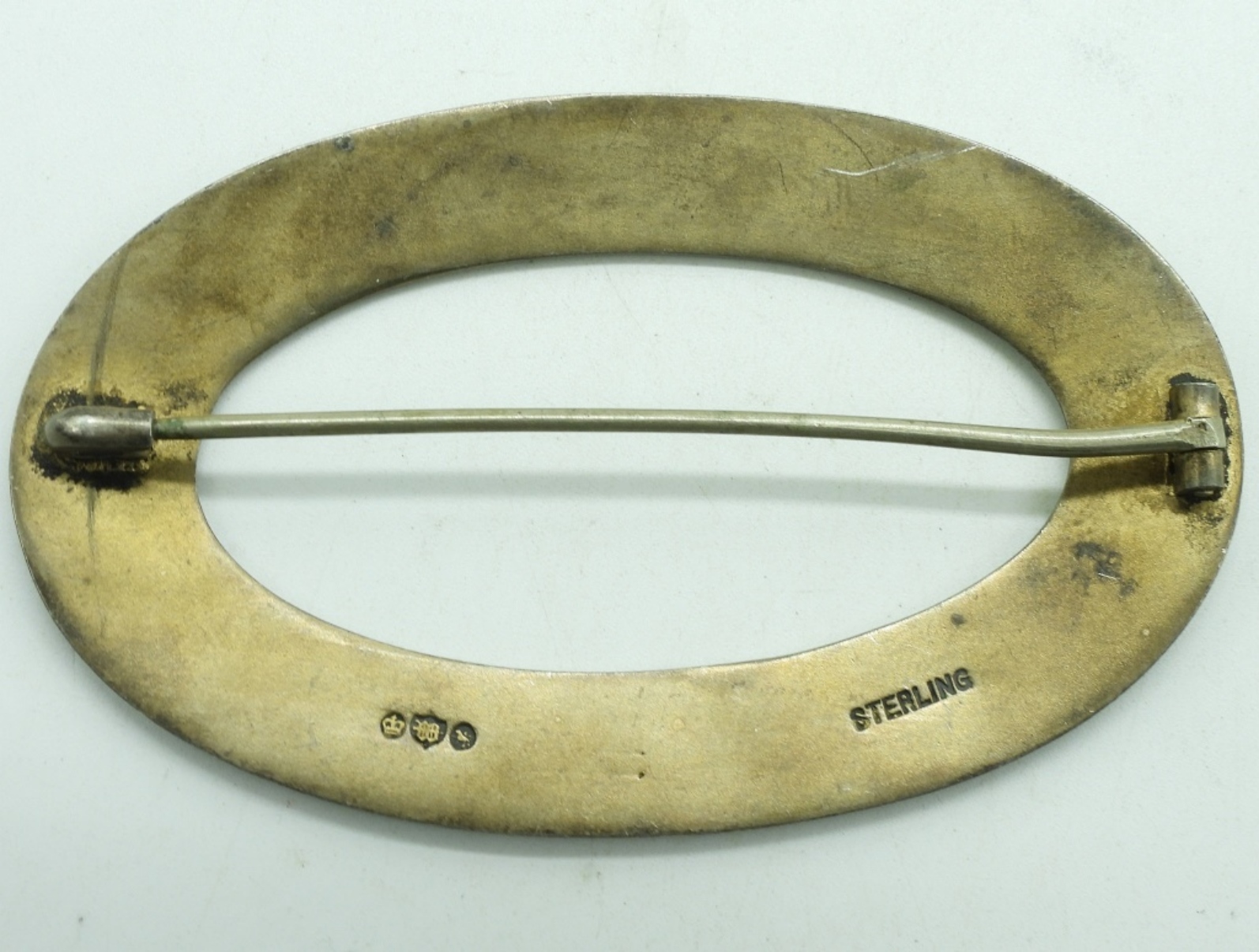 Enameled 925 Bracelet & Shawl Pin
