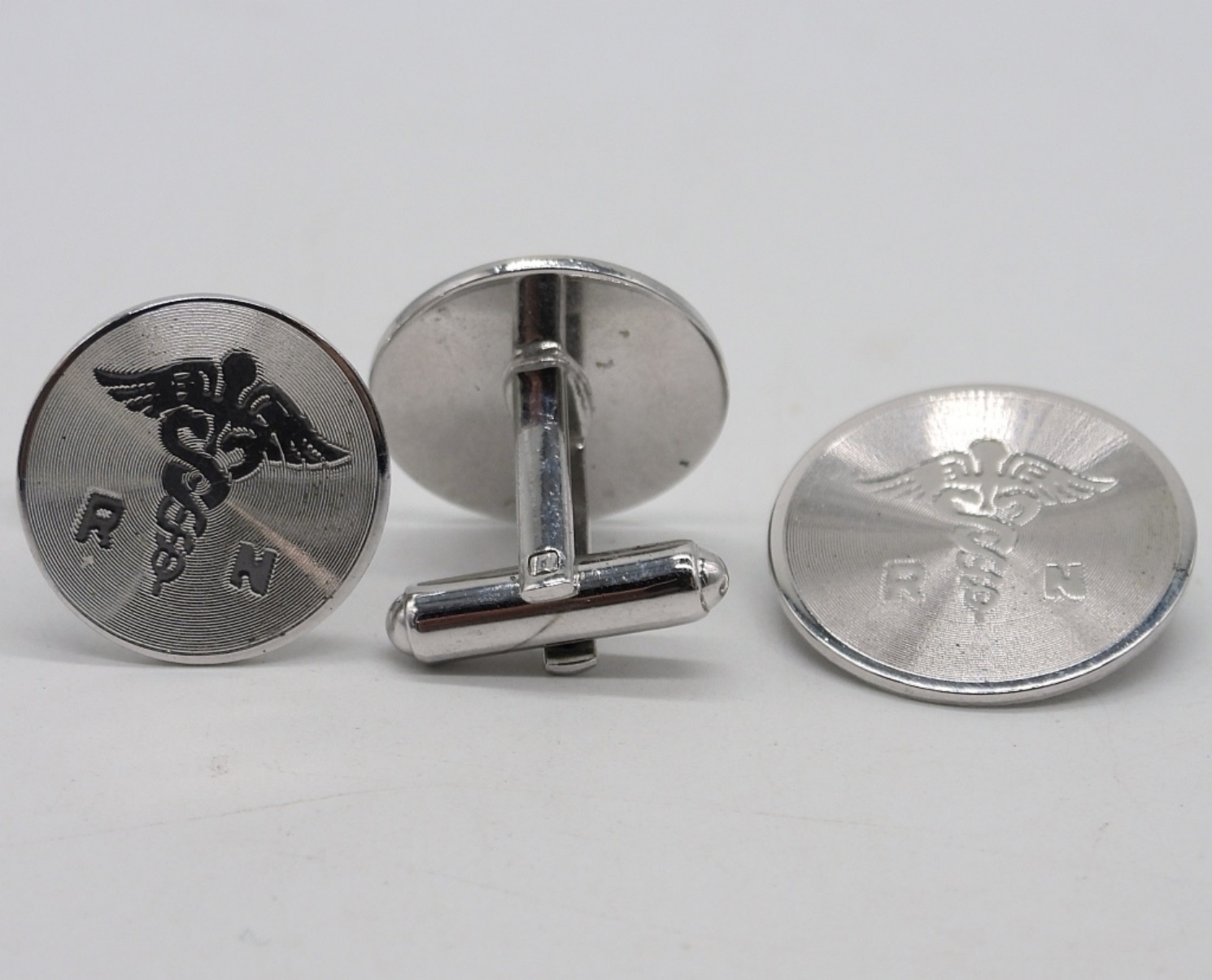 Sterling RN Pin & Cufflinks