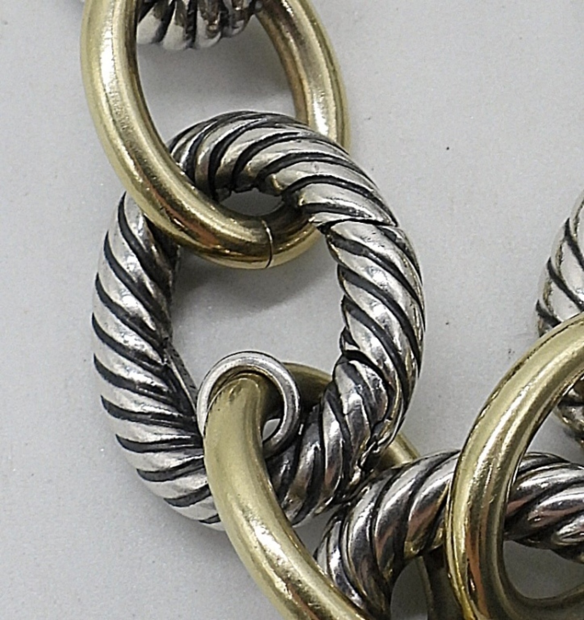David Yurman 925 & 18k Earrings & Bracelet