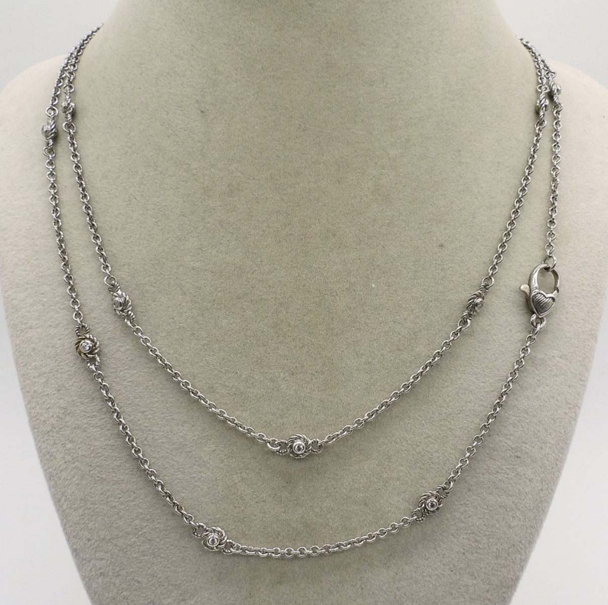 Judith Ripka Sterling Fashion 36" Chain