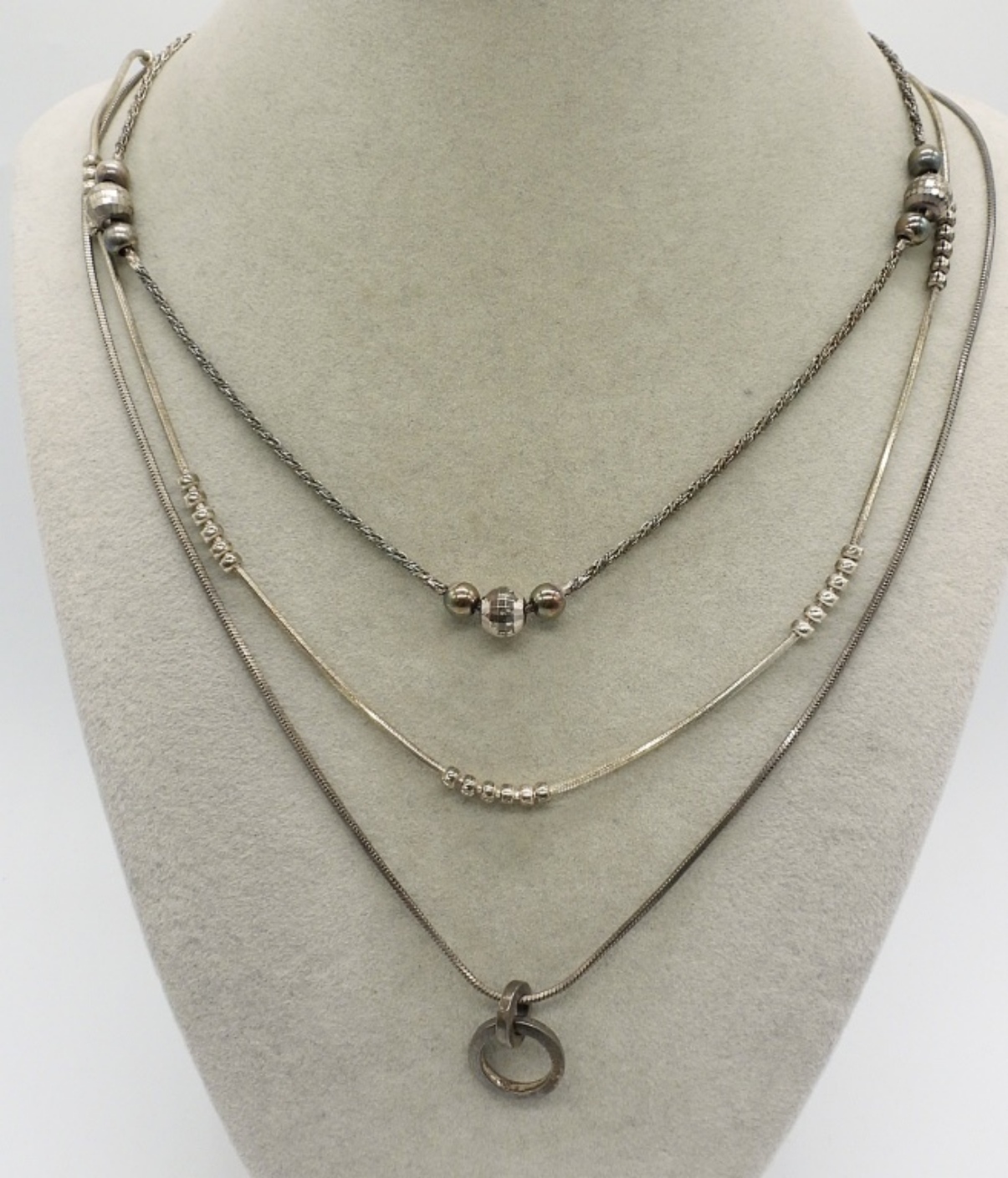 3 Simple Sterling Necklaces