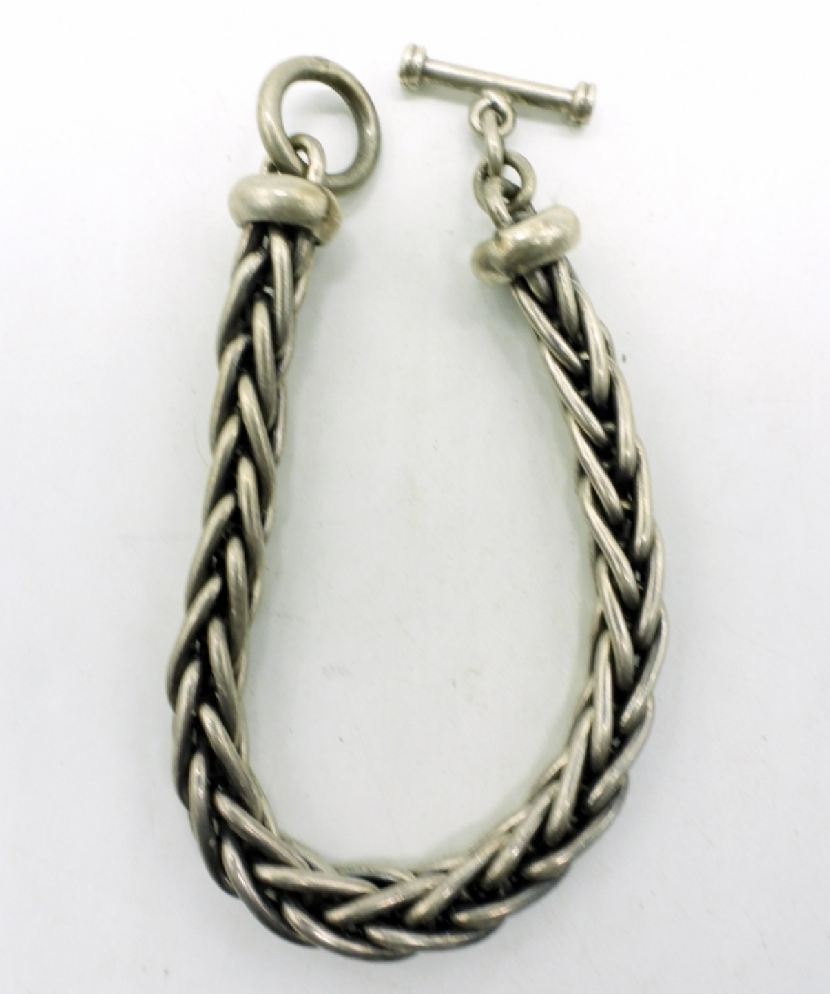 Heavy Sterling Wheat Chain Bracelet