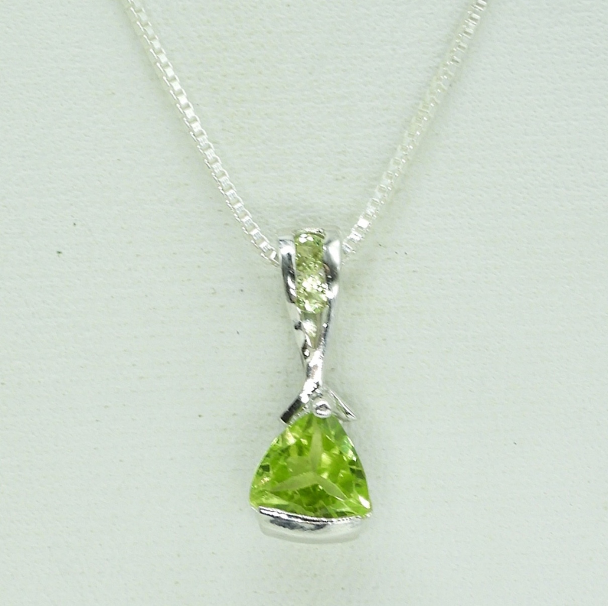 Four Pretty Sterling Gemstone Necklaces