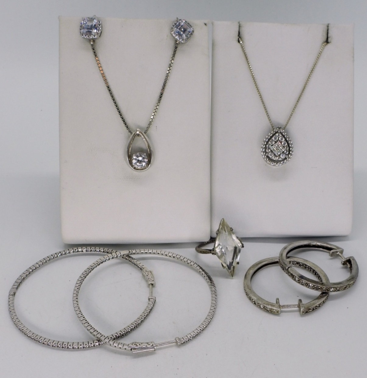 Bridal Style 925 Earrings, Necklaces & Ring
