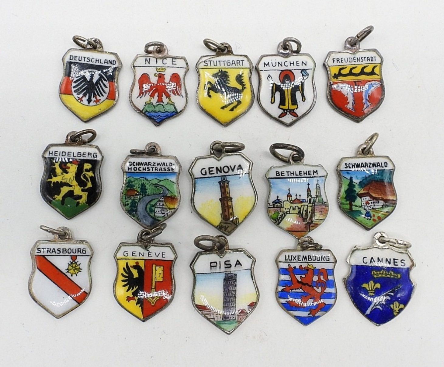 15 Destination Charms - 800 Silver