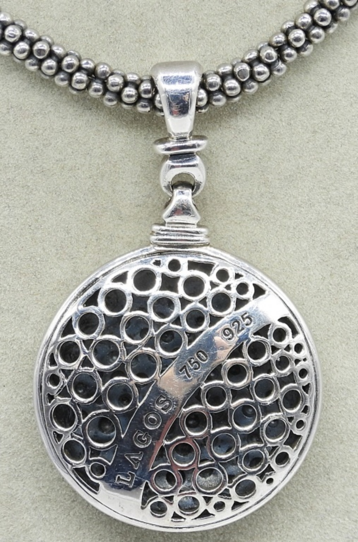 Lagos Caviar Two Tone 925 Fashion Necklace