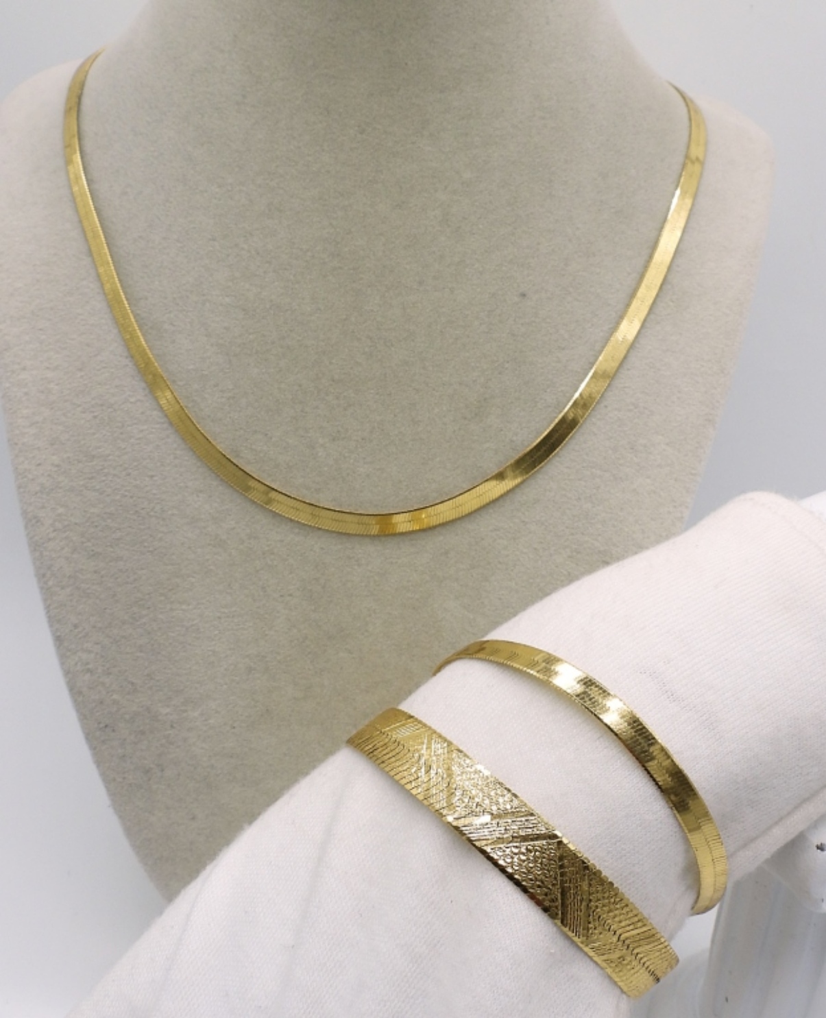 Gold Tone 925 Bracelets & Necklace