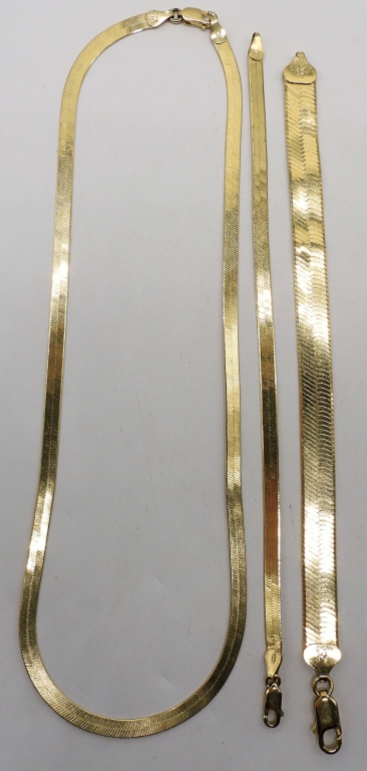 Gold Tone 925 Bracelets & Necklace