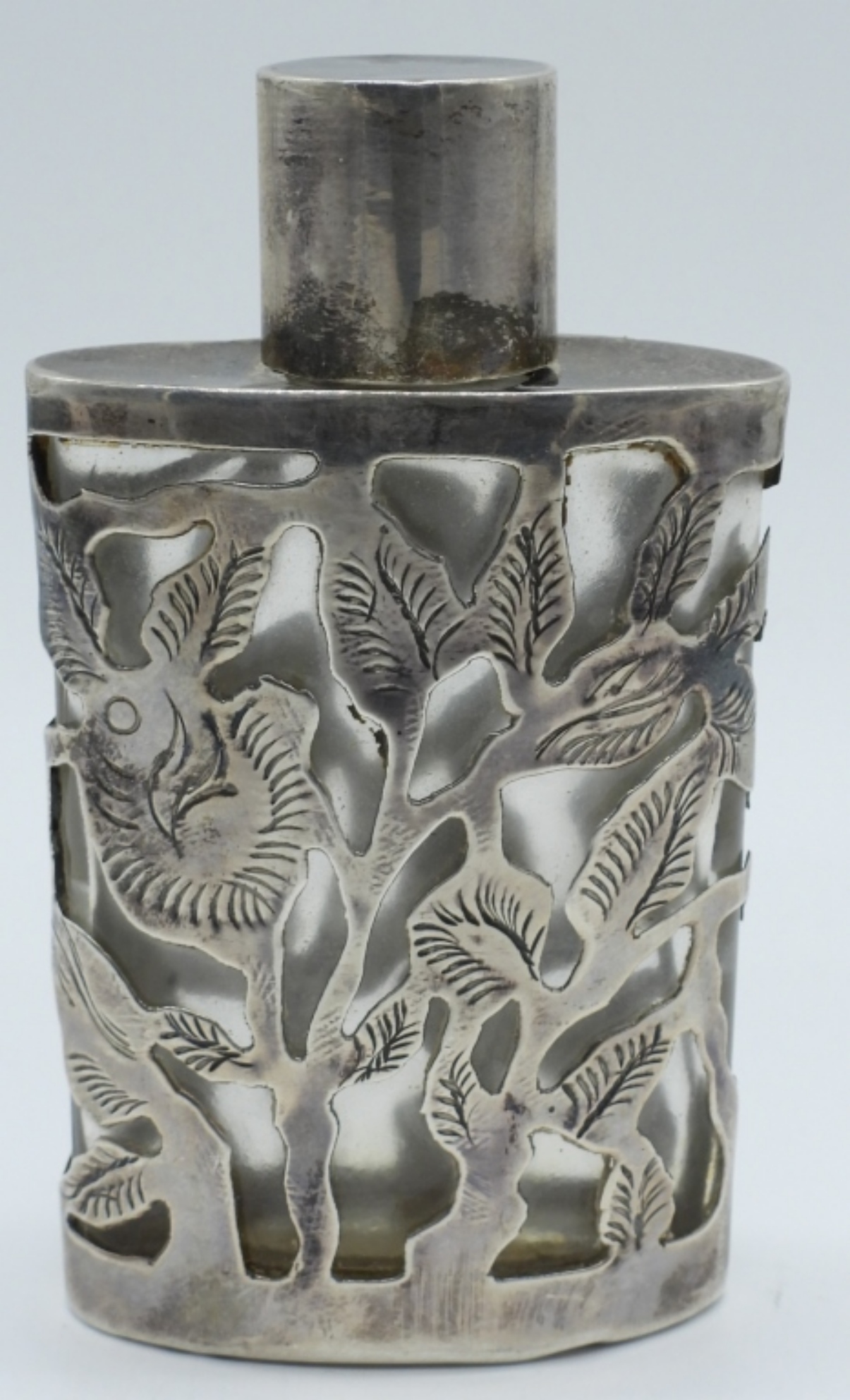Glass 925 Vintage Mexico Perfume Bottle