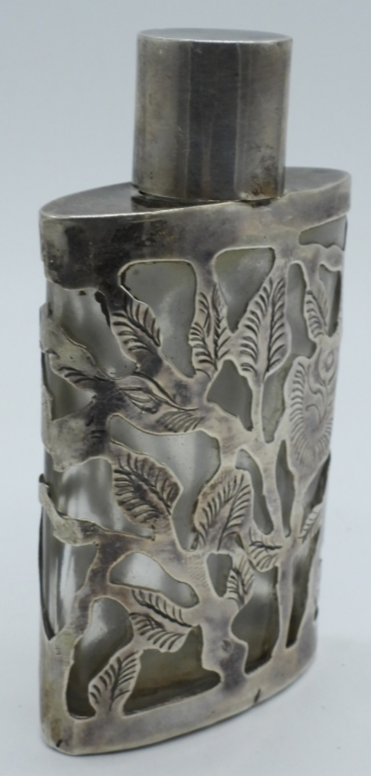 Glass 925 Vintage Mexico Perfume Bottle