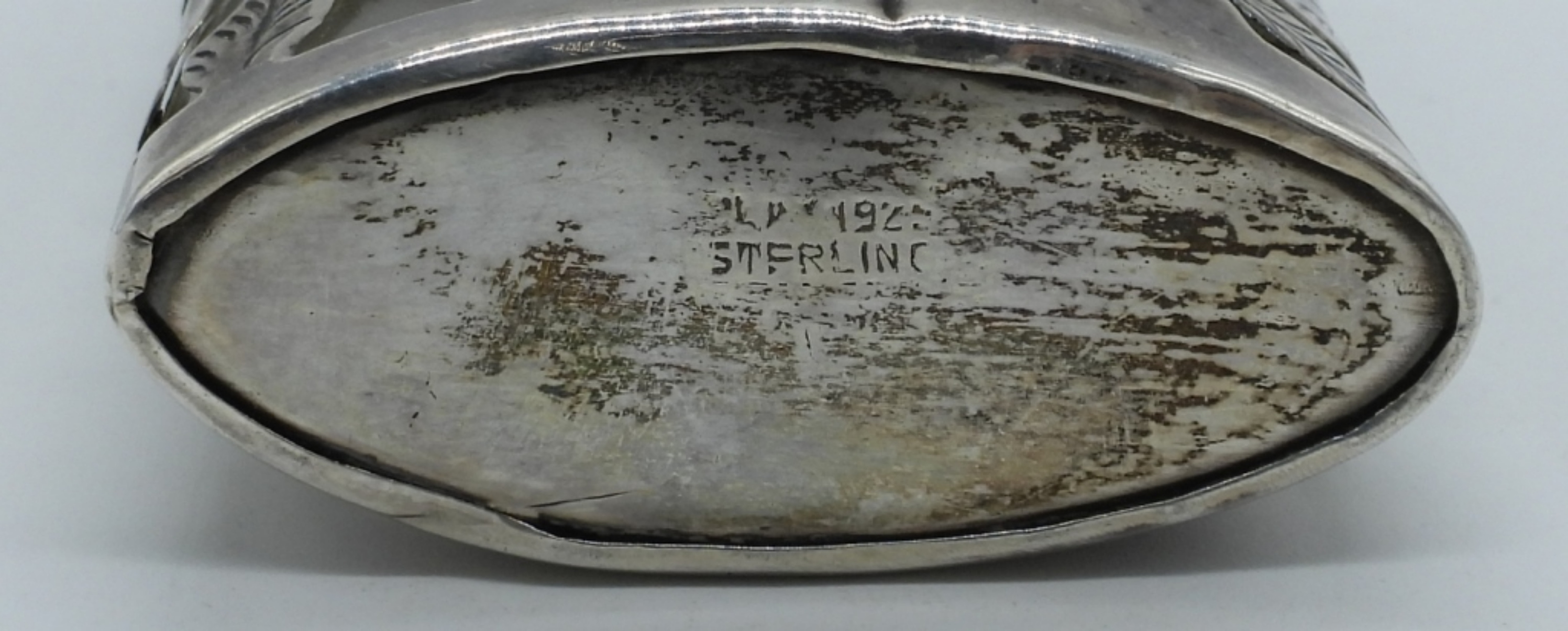 Glass 925 Vintage Mexico Perfume Bottle