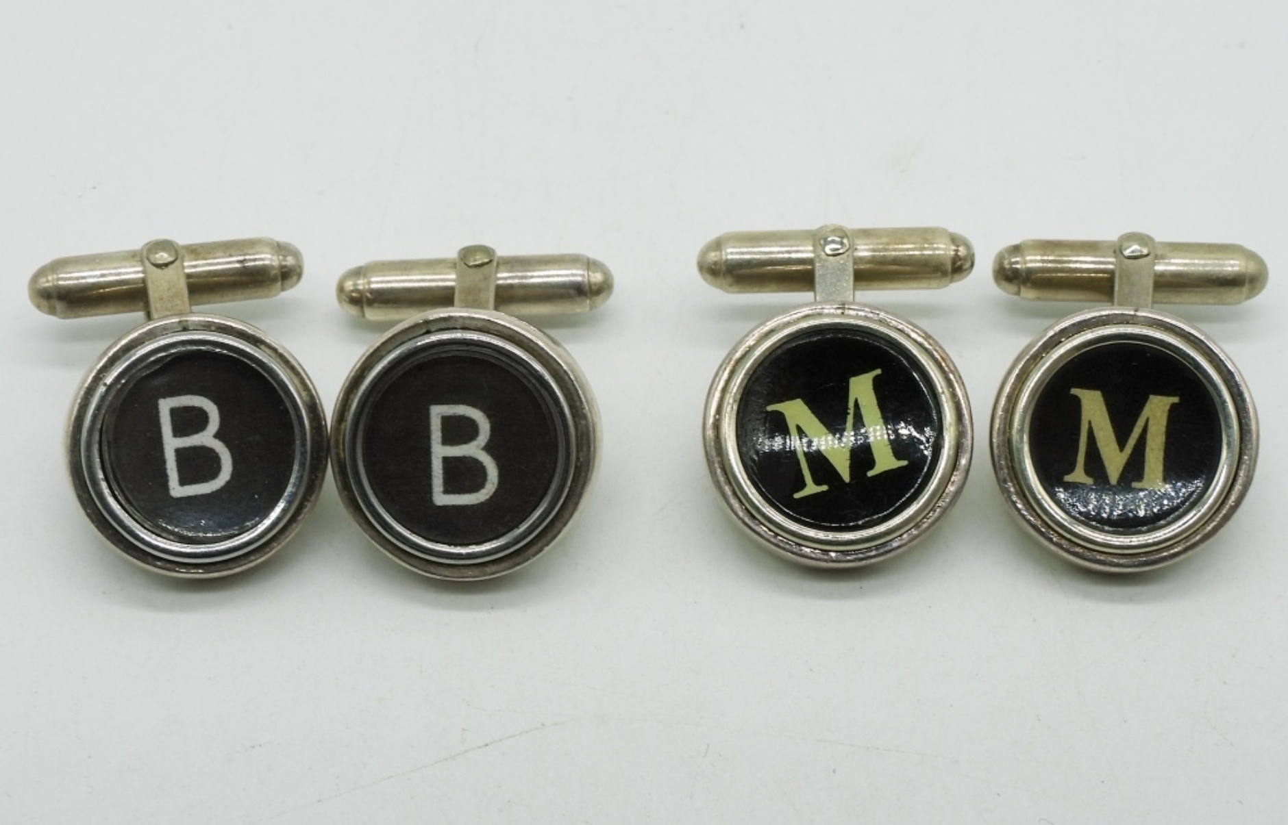 Two Pair of Sterling Cuff Links