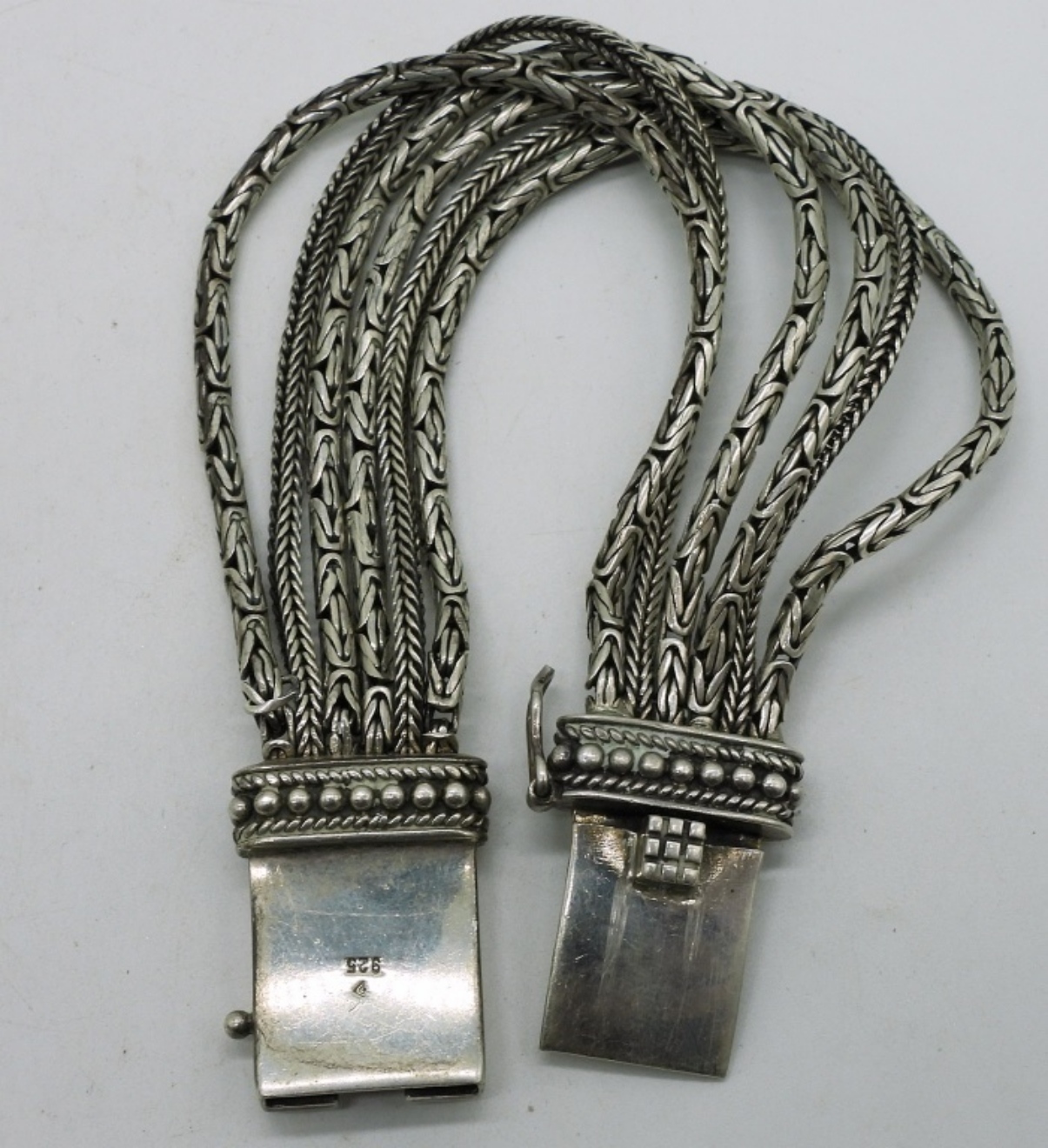 6 Strand Sterling Fashion Bracelet