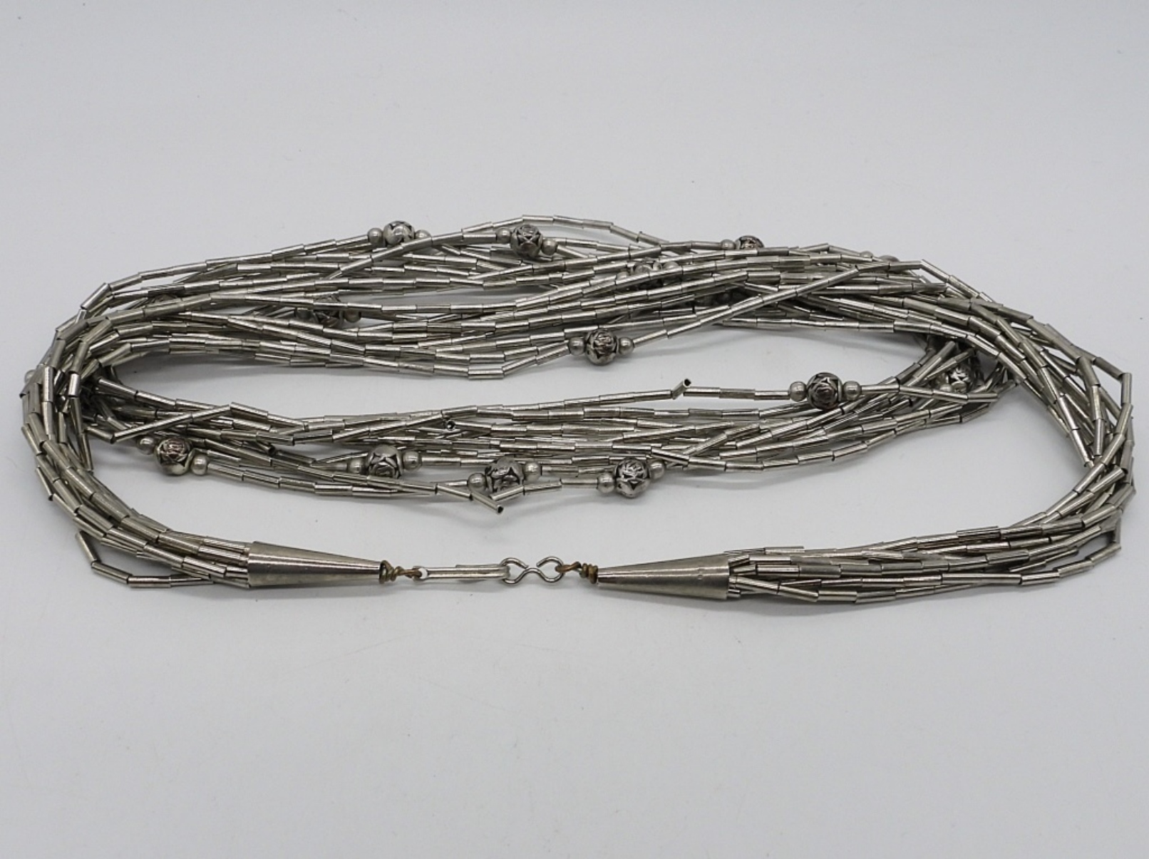 Liquid Sterling Beaded Necklace