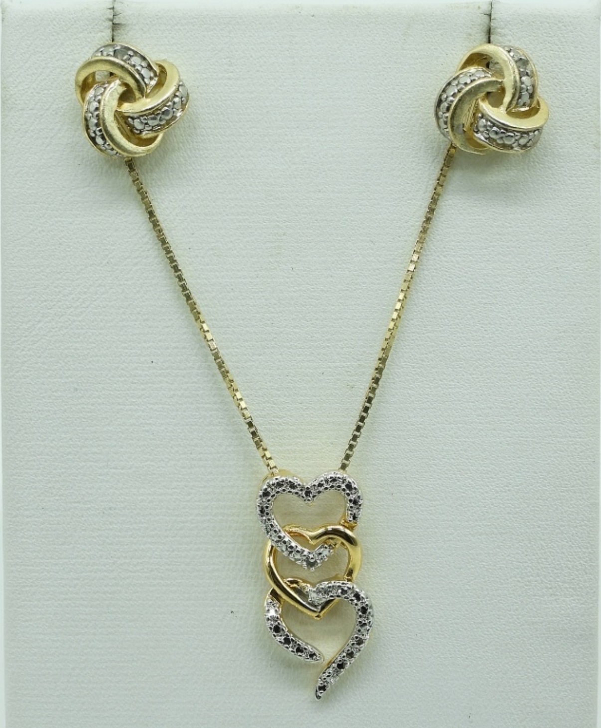 Gold Tone Sterling Necklaces & Earrings