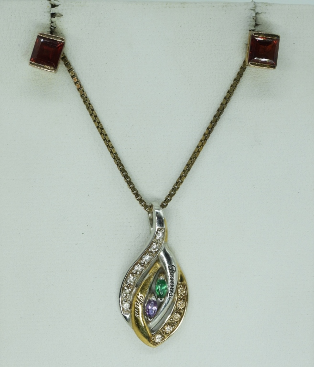 Gold Tone Sterling Necklaces & Earrings