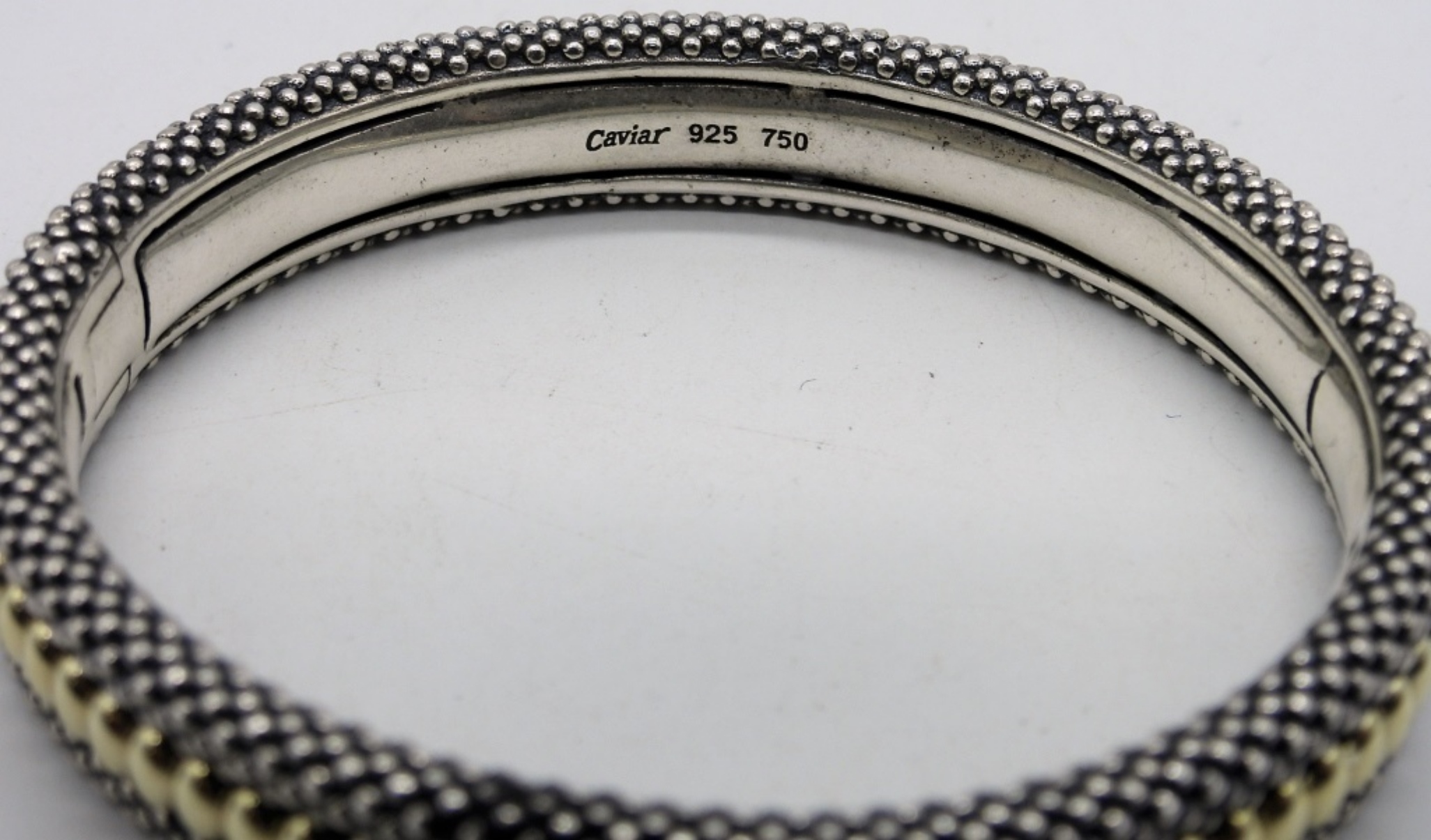 Lagos Caviar Sterling & 18k Bracelet