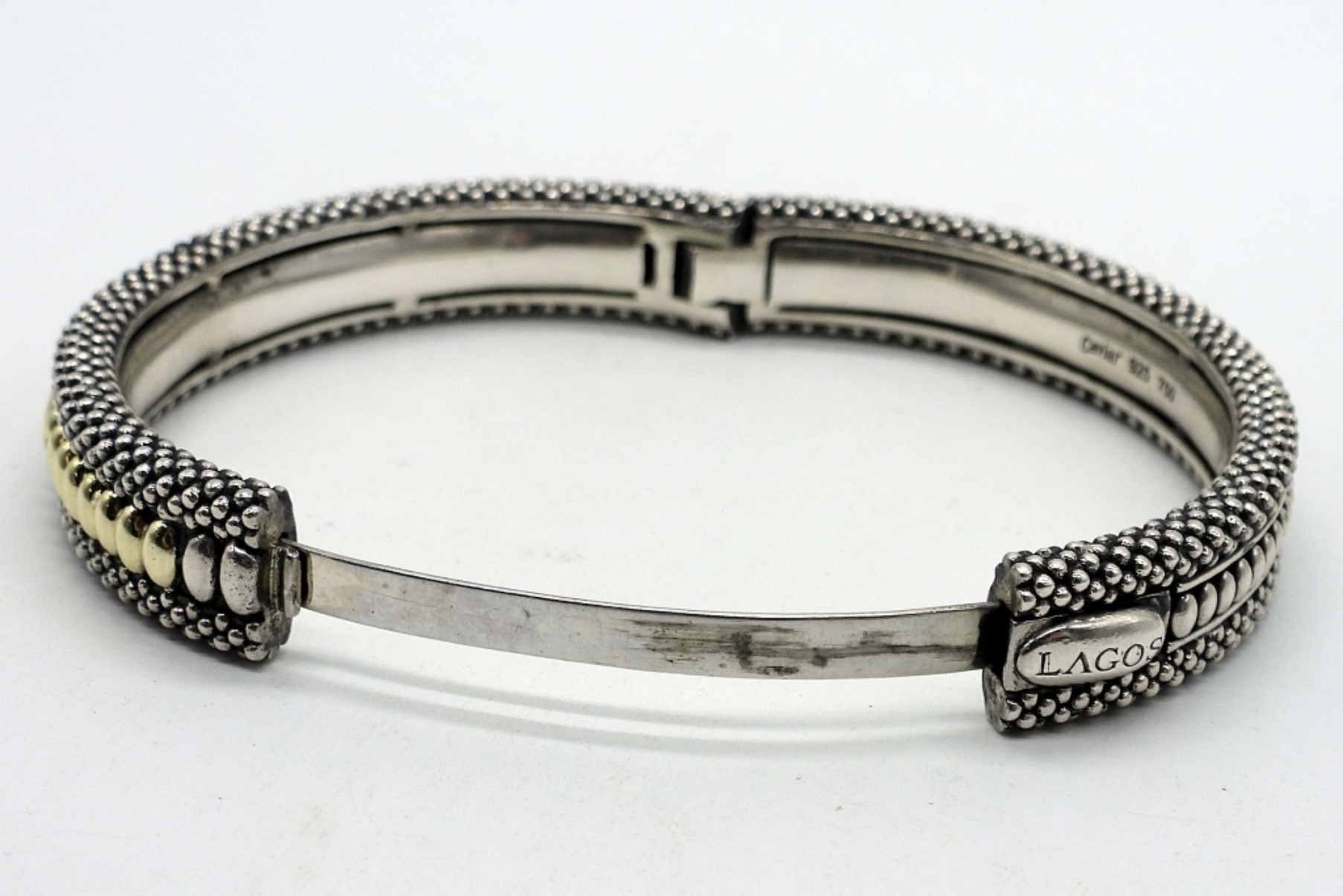 Lagos Caviar Sterling & 18k Bracelet